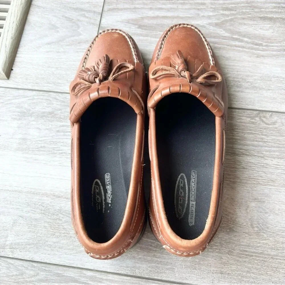 Johnston & Murphy Tassel Brown Leather Loafer